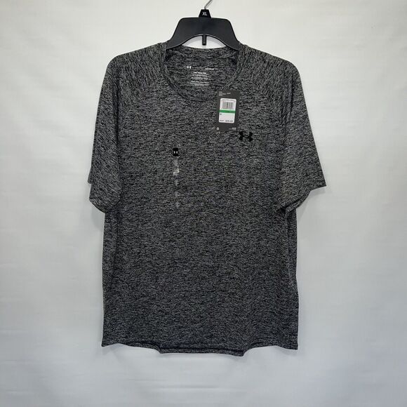 Under Armour Pullover Adult Large Mens Gray Short Sleeve Tech T-Shirt - Picture 1 of 16